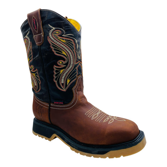 PHEMUNA - Botas De Trabajo Punta Cuadrada Con Casquillon Acero Para Hombre