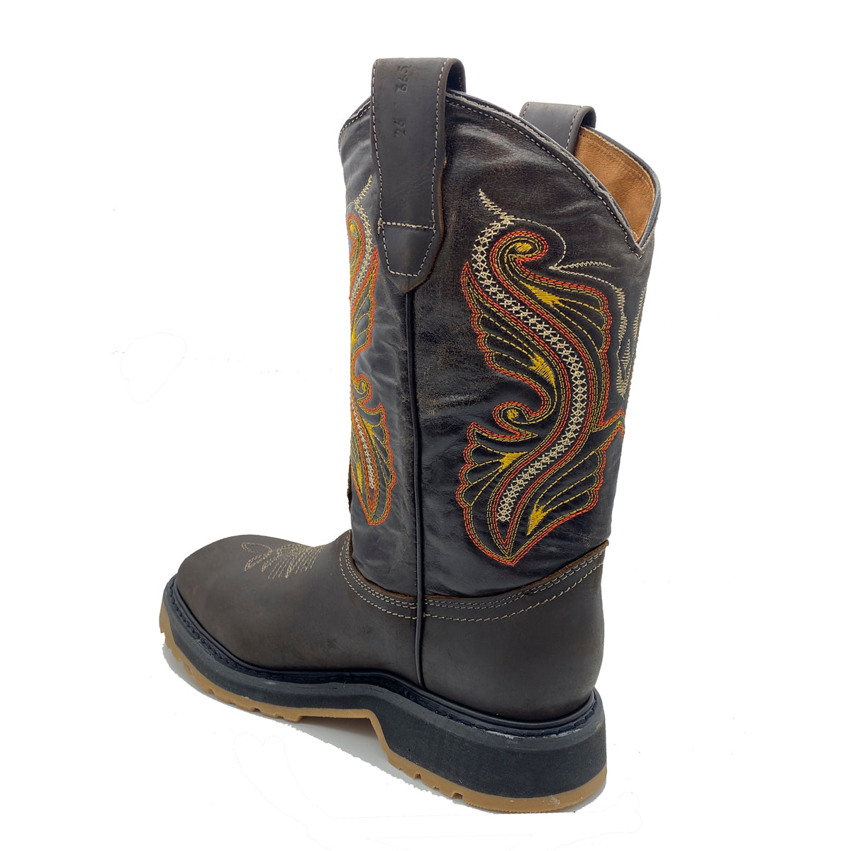 🔥 PHEMUNA – Botas de Trabajo Punta Cuadrada Color Cafe con Casco de Acero 🔥
