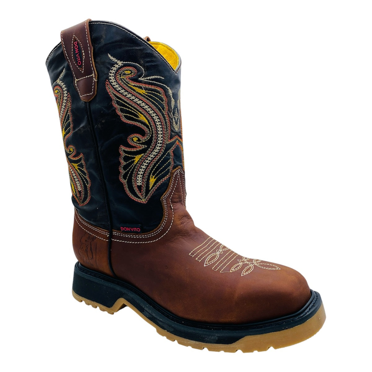 PHEMUNA - Botas De Trabajo Punta Cuadrada Con Casquillon Acero Para Hombre