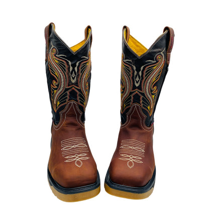 PHEMUNA - Botas De Trabajo Punta Cuadrada Con Casquillon Acero Para Hombre